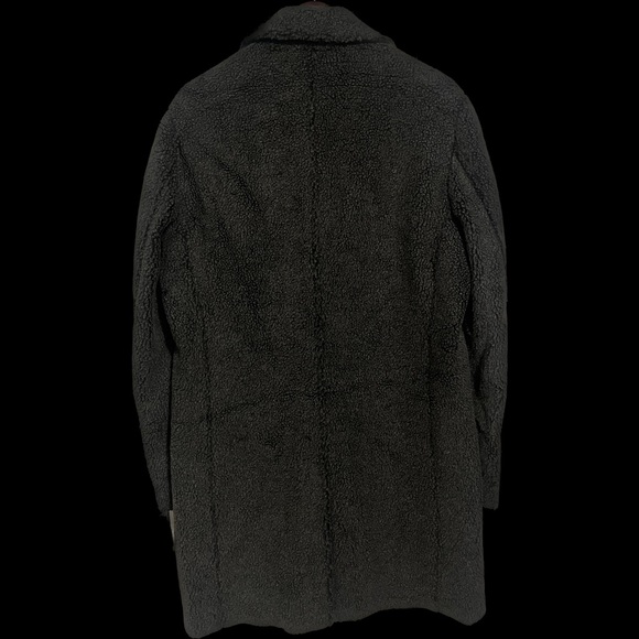 Riverstone Charcoal/Grey Faux Fur Coat M - Picture 2 of 9